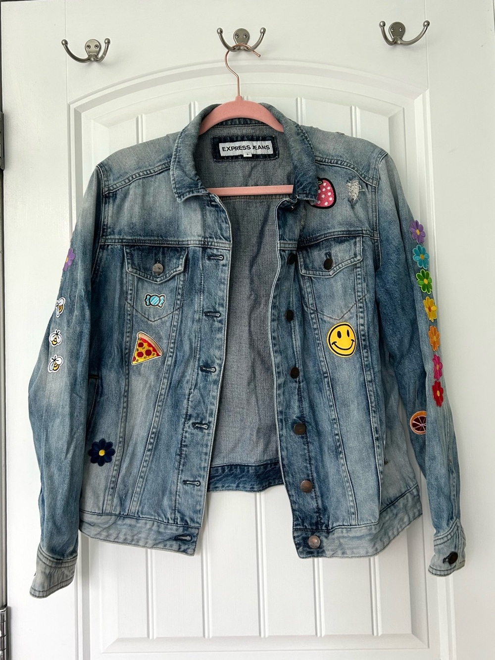 Denim Jacket with Patches